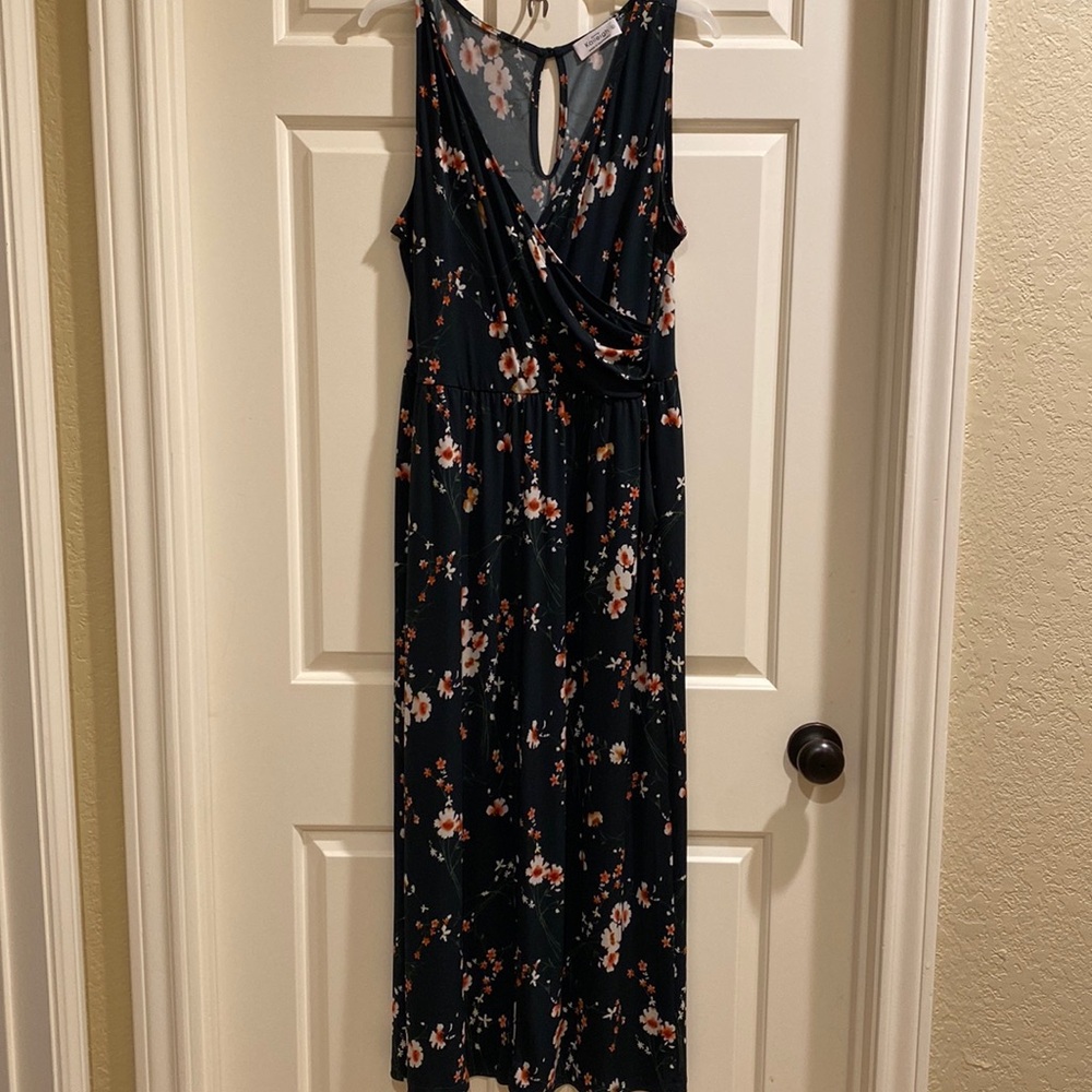 Kaileigh Floral Jumpsuit - Green and Pink